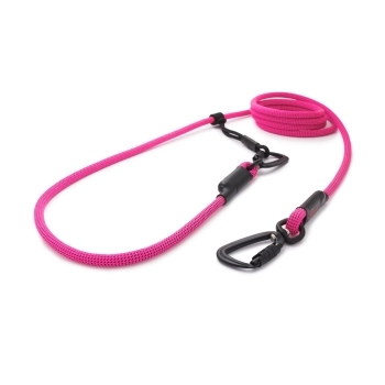 EASYLONG Hundeleine TWIST - M - 3m - pink mit schwarzen Punkten